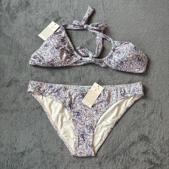 Revolve Eberjay Womens Bikini Medium Purple Pink Set Marimar Velentina Multi New - Picture 2 of 10